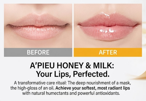 A’pieu – Honey &amp; Milk Lip Oil (5g)