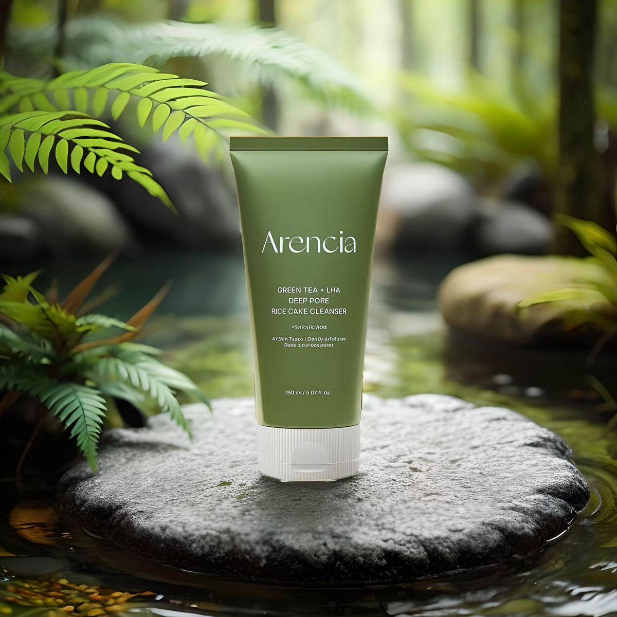 [Arencia] Green Tea LHA Deep Pore Mochi Cleanser (150ml)