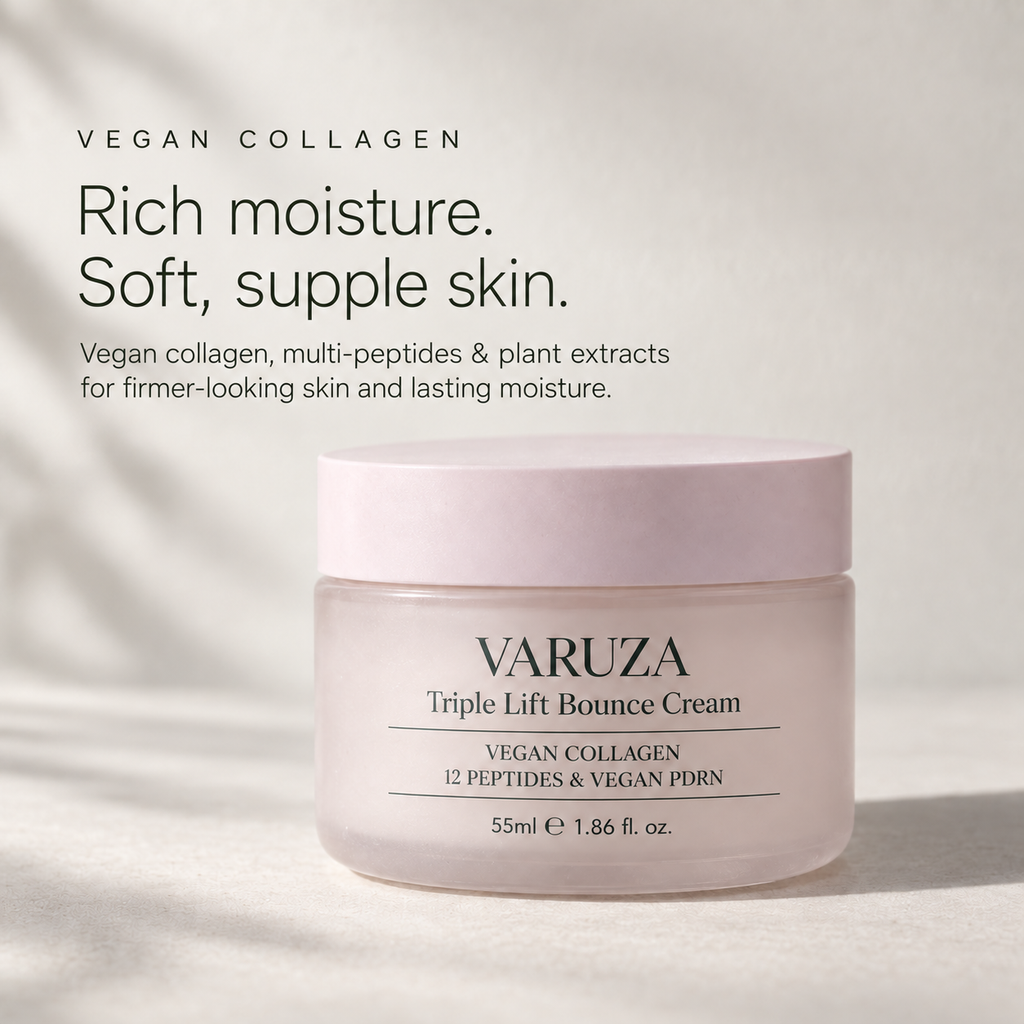 [VARUZA] Triple Lift Bounce Cream 55ml - Vegan Collagen 12 Peptides Vegan PDRN