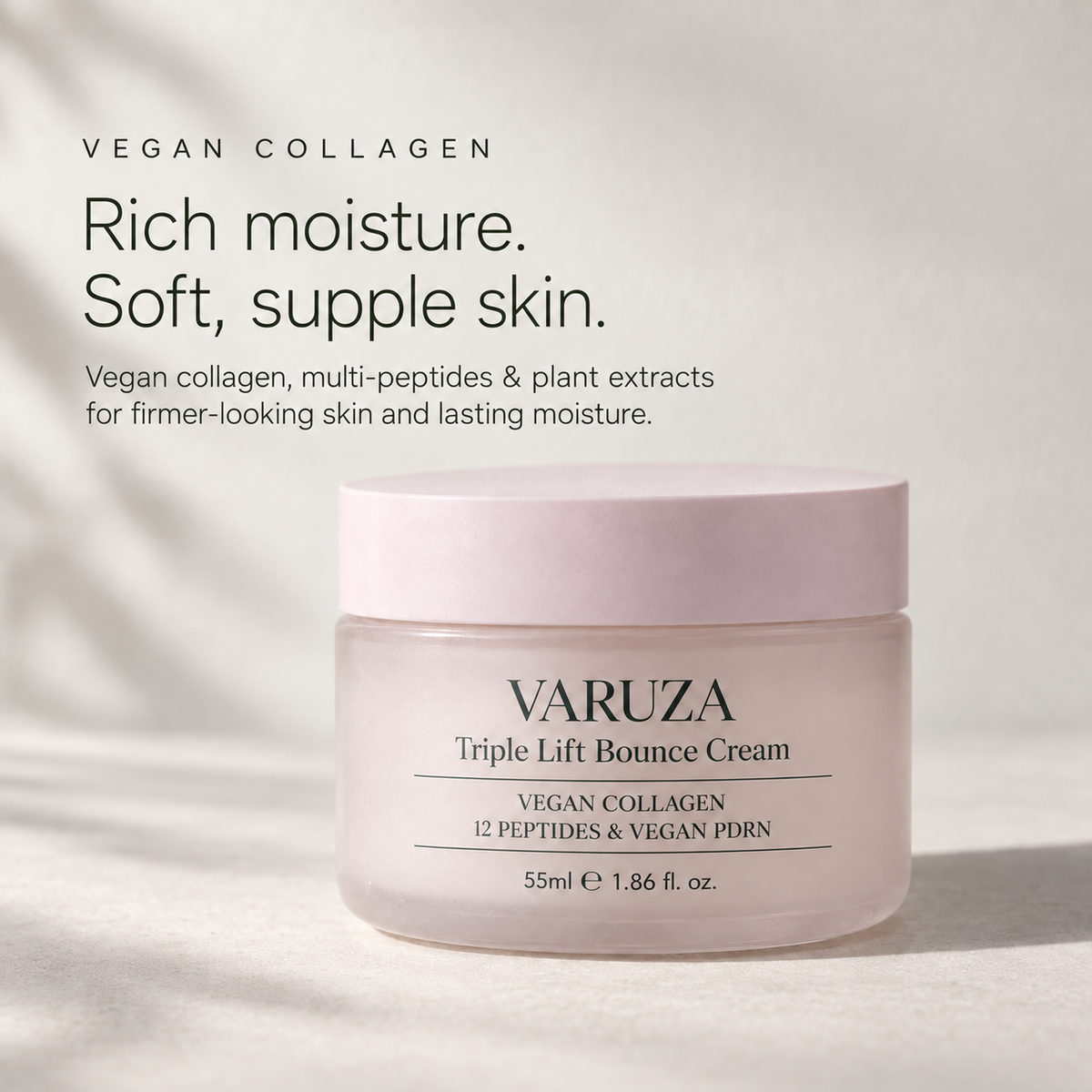 [VARUZA] Triple Lift Bounce Cream 55ml - Vegan Collagen 12 Peptides Vegan PDRN