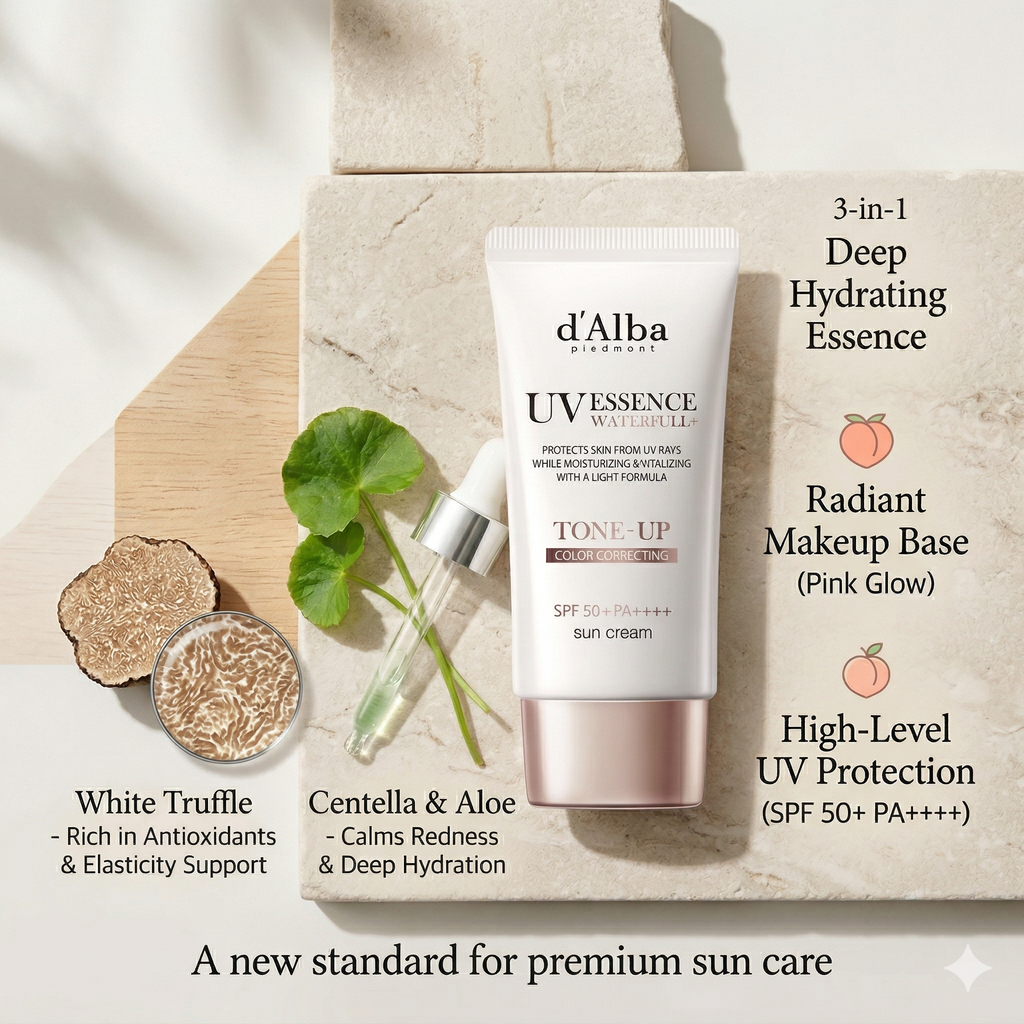 [d’Alba] Waterfull Essence Tone-Up Sun Cream (50ml)