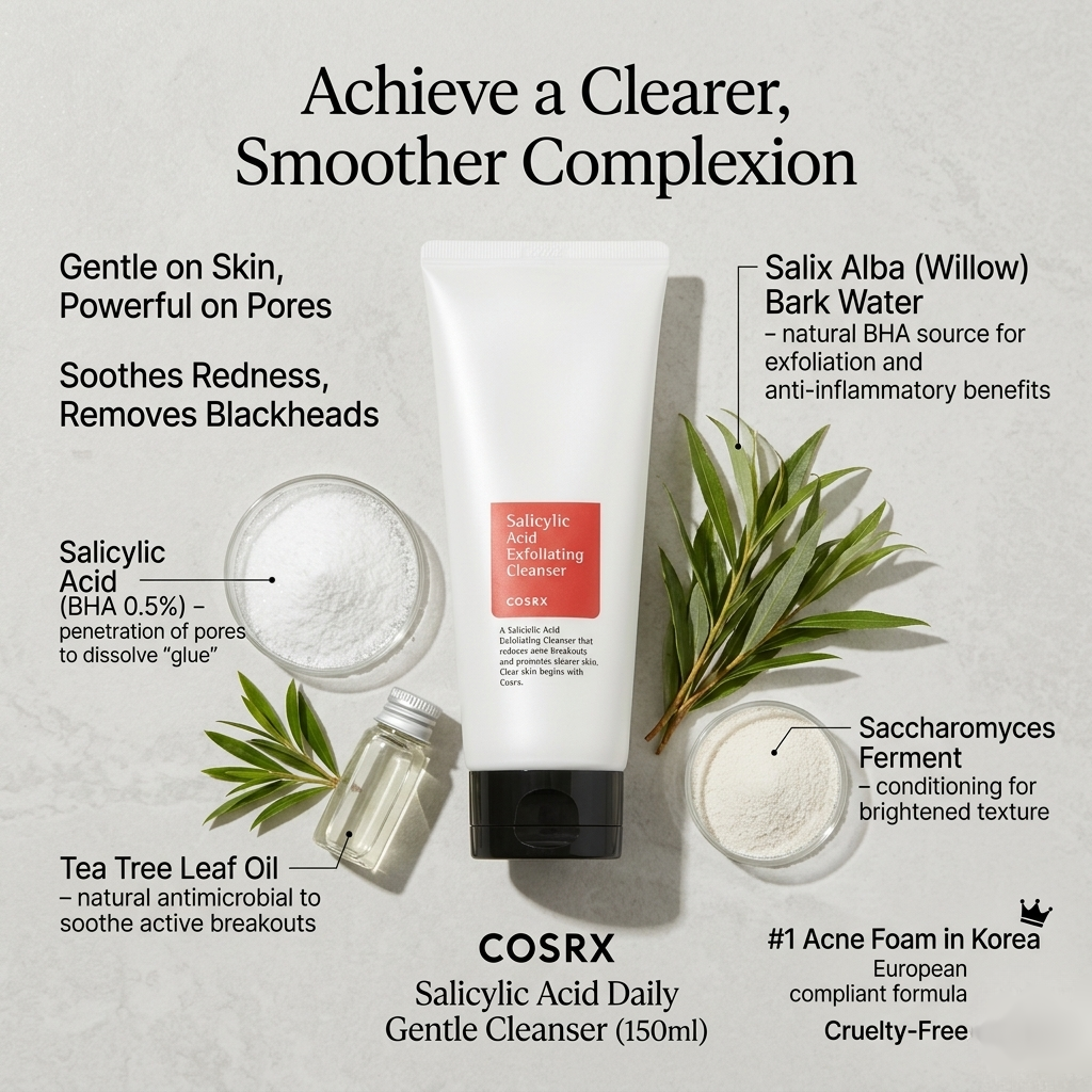 [COSRX] Salicylic Acid Daily Gentle Cleanser (150ml)