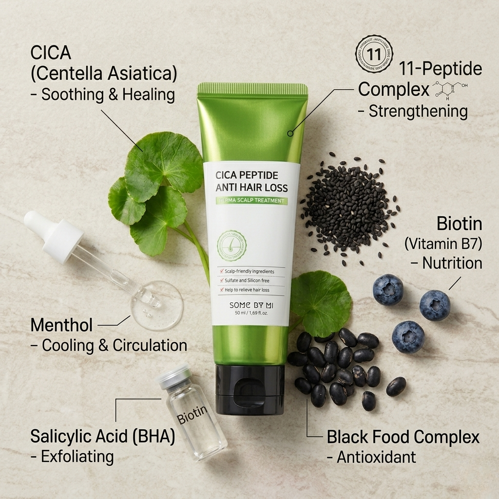 [SOME BY MI] Cica Peptide Anti Hair Loss Derma Scalp Tonic (150ml)