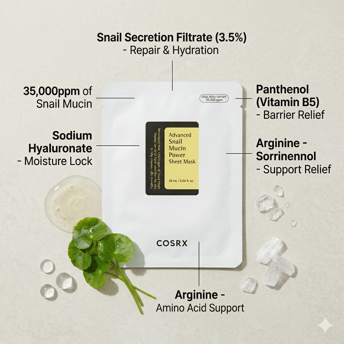 [COSRX] Advanced Snail Mucin Power Sheet Mask (25ml)