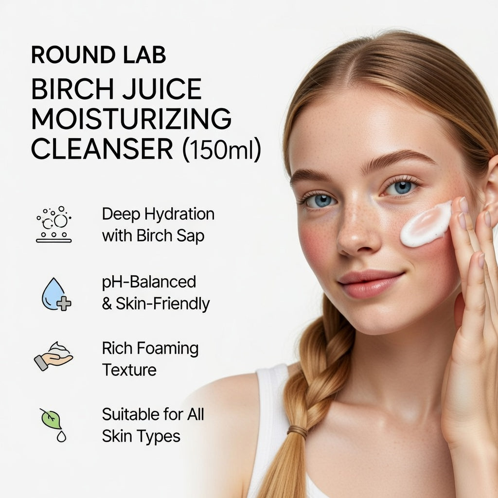 [Round Lab] Birch Juice Moisturizing Cleanser (150ml)