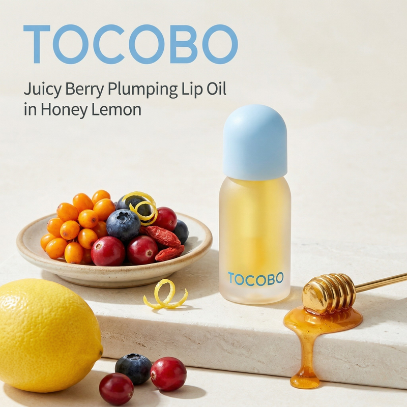 [TOCOBO] Juicy Berry Plumping Lip Oil - Honey Lemon (4g)
